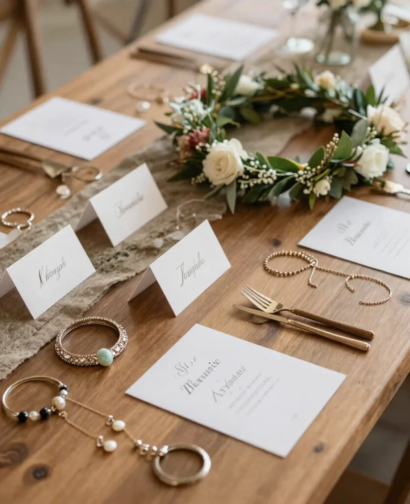 Creative Bohemian Bridal Set Ideas for a Truly Unique Wedding Experience - 9. Personal Touches with DIY Elements 1