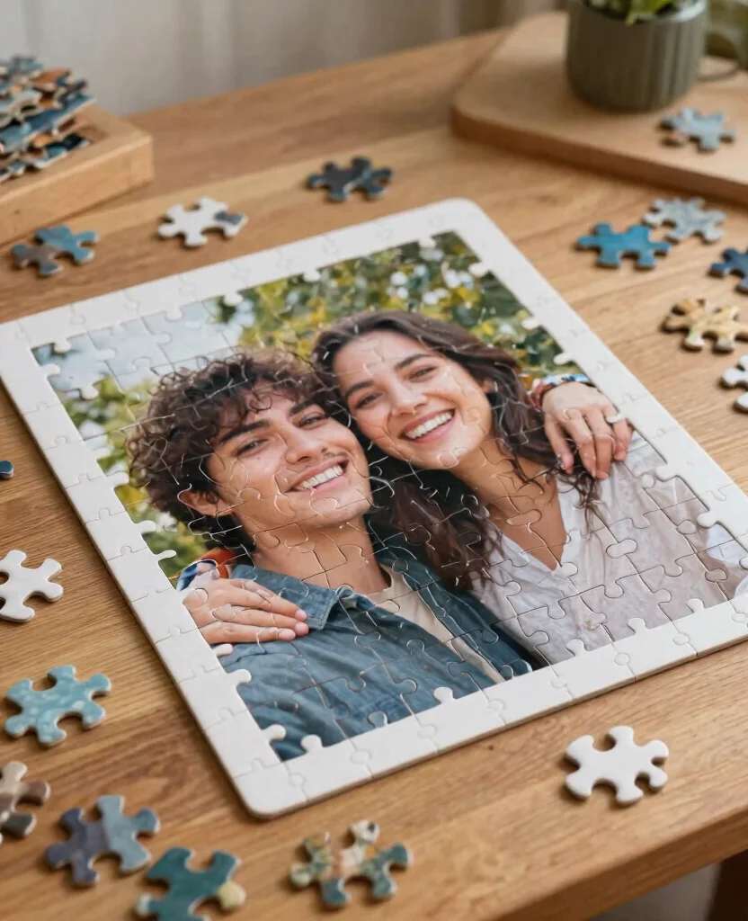 Creative DIY Gift Ideas for Him: Celebrate Your 1-Year Wedding Anniversary Uniquely! - Customized Jigsaw Puzzle 1