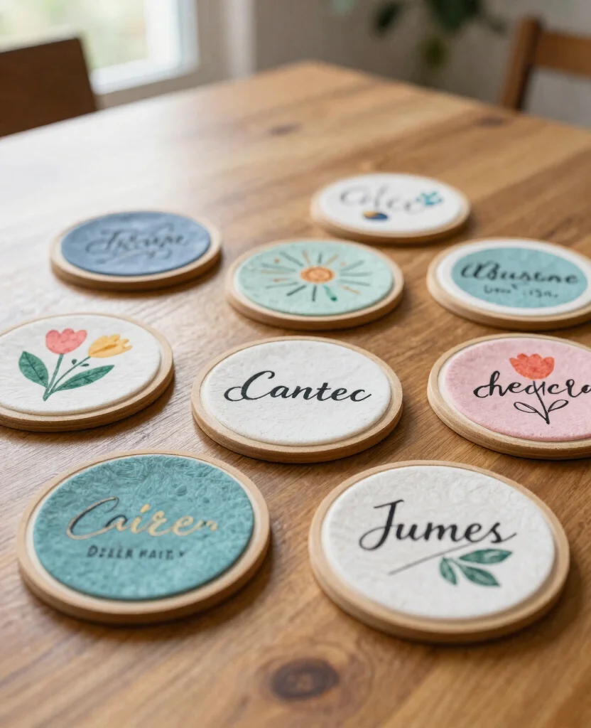 Creative DIY Gift Ideas for Him: Celebrate Your 1-Year Wedding Anniversary Uniquely! - Handmade Coasters 1