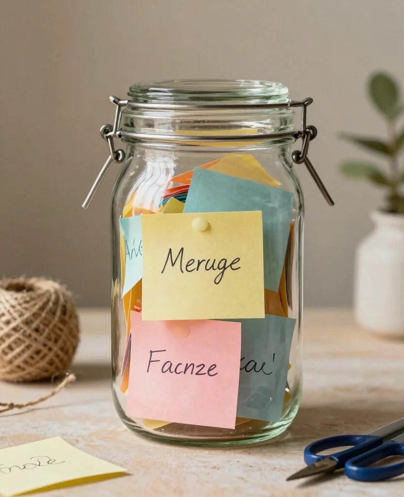 Creative DIY Gift Ideas for Him: Celebrate Your 1-Year Wedding Anniversary Uniquely! - Memory Jar 1