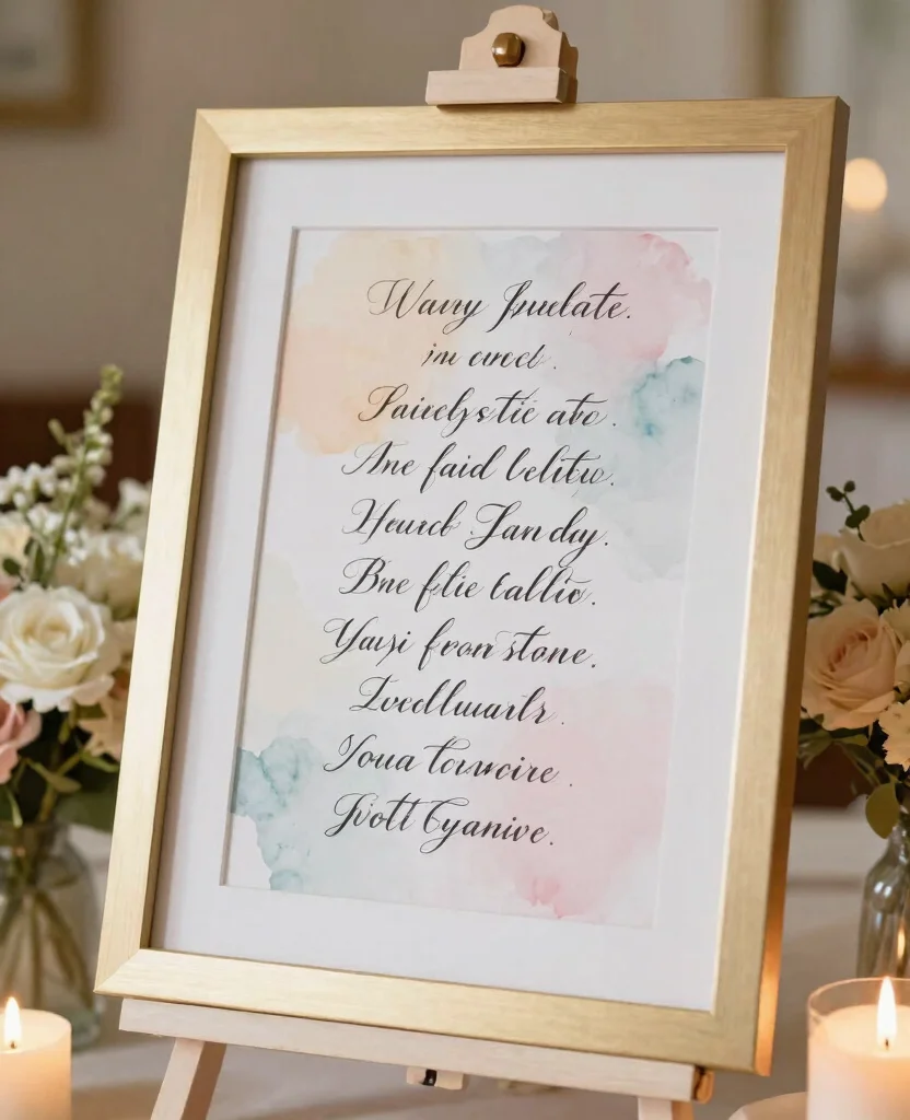 Creative Wedding Gift Ideas for Your Best Friend That Will Melt Their Heart - 4. Customized Wedding Vows Art 1