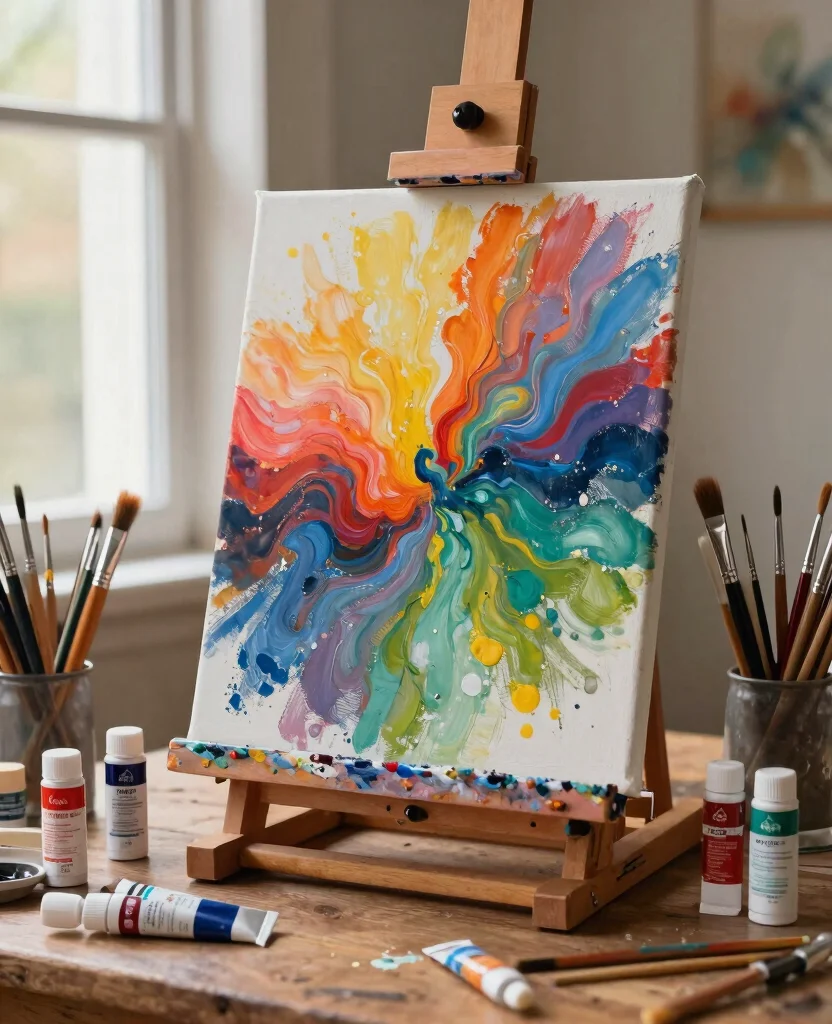 Creative and Easy DIY Wedding Gift Ideas to Make Your Love Stand Out - 2. Hand-Painted Canvas Art 1