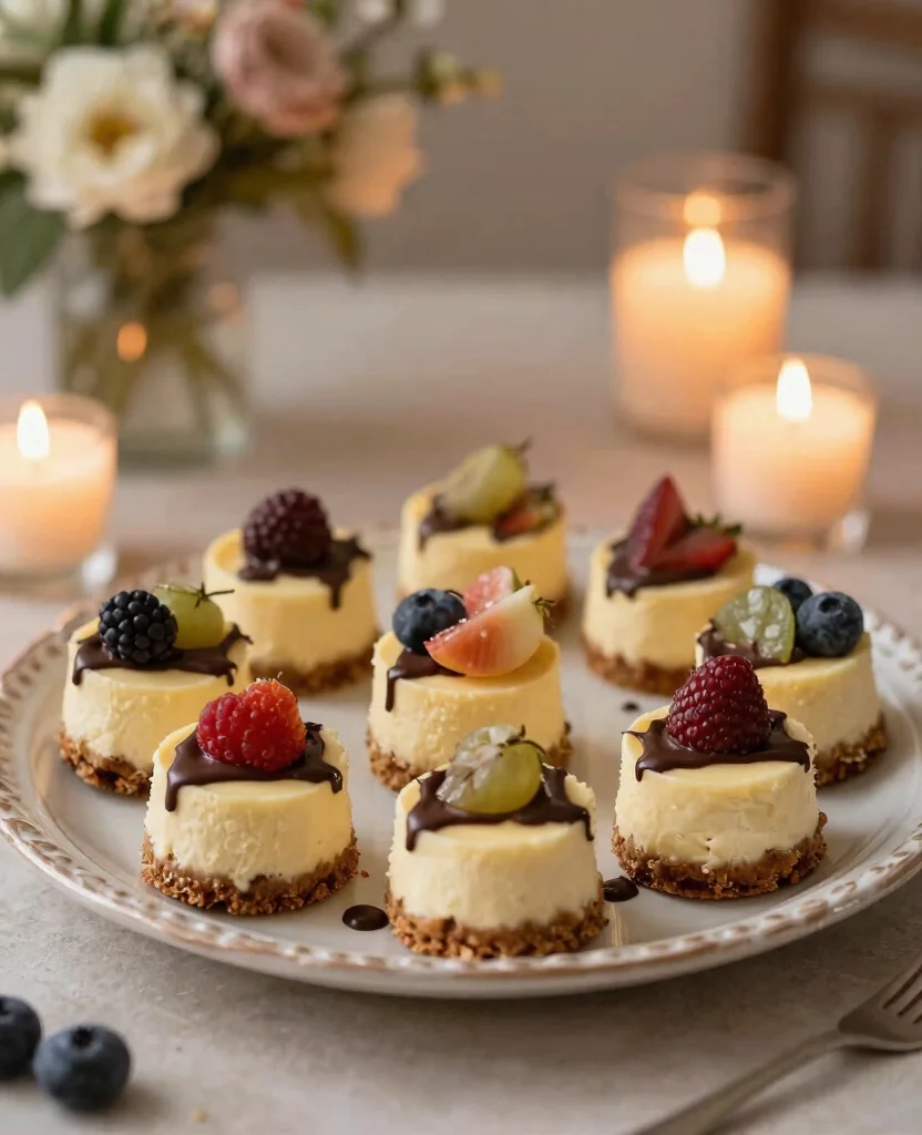 Delicious Wedding Reception Food Ideas to Wow Your Guests on a Budget - 10. Creamy Cheesecake Bites 1