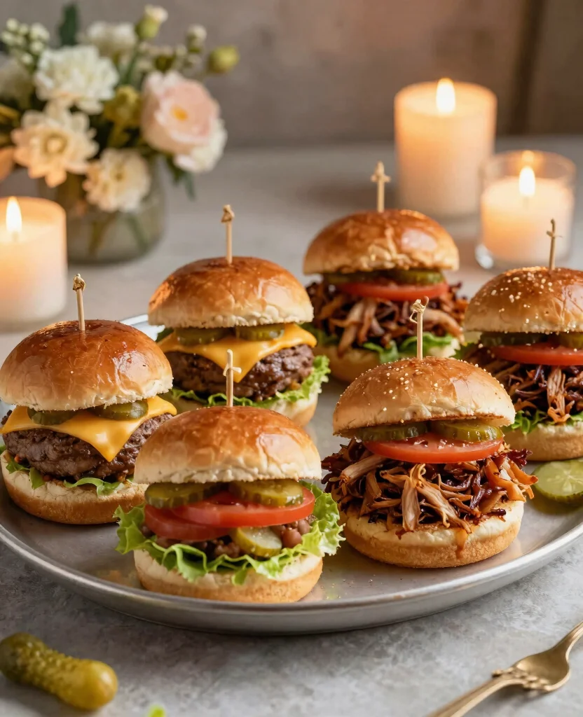 Delicious Wedding Reception Food Ideas to Wow Your Guests on a Budget - 3. Elegant Sliders 1