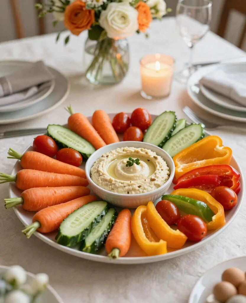 Delicious Wedding Reception Food Ideas to Wow Your Guests on a Budget - 4. Seasonal Veggie Platter 1