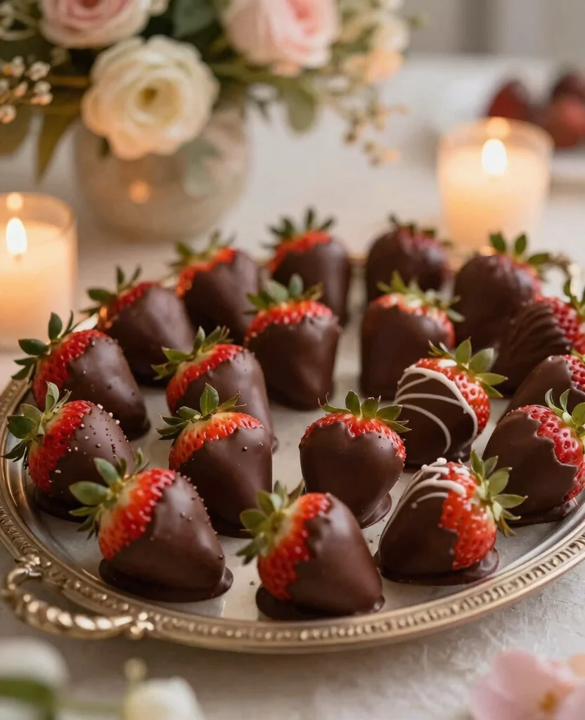 Delicious Wedding Reception Food Ideas to Wow Your Guests on a Budget - 6. Chocolate-Dipped Strawberries 1