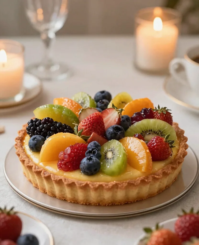 Delicious Wedding Reception Food Ideas to Wow Your Guests on a Budget - 9. Exquisite Fruit Tart 1
