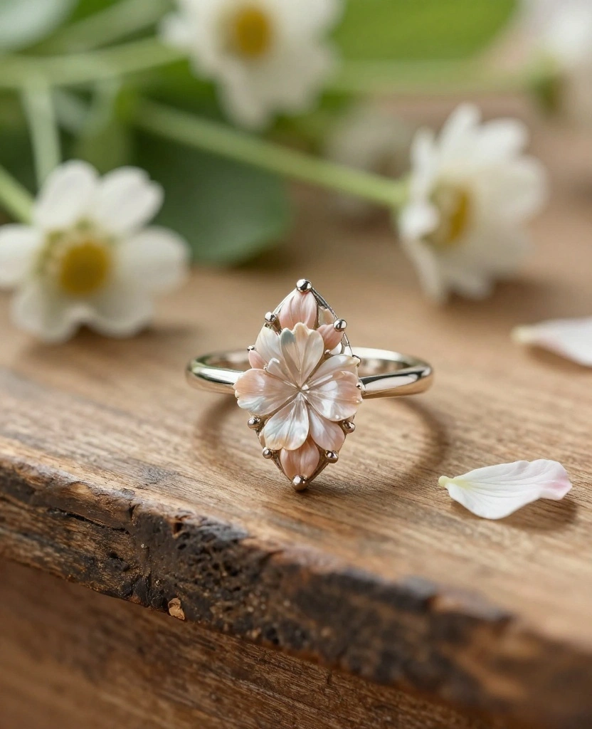 Discover Enchanting Marquise Engagement Ring Styles for Your Vintage-Inspired Wedding! - 4. Floral-Inspired Marquise Ring 1