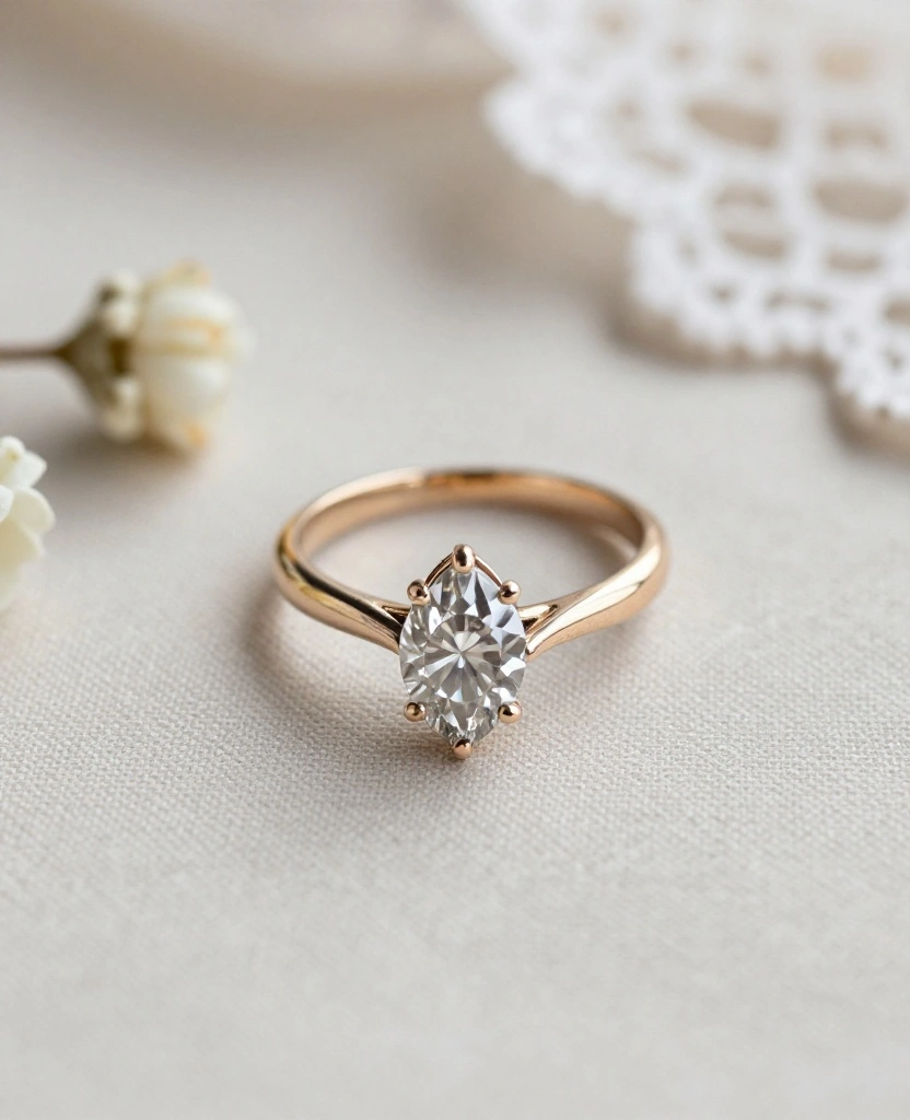 Discover Enchanting Marquise Engagement Ring Styles for Your Vintage-Inspired Wedding! - 7. Vintage Two-Tone Marquise Ring 1