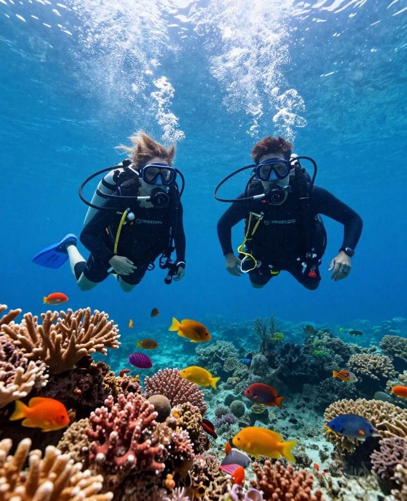 Discover Unique Adventure Ideas for Unforgettable Honeymoon Experiences Together - 4. Scuba Diving in Vibrant Coral Reefs 1