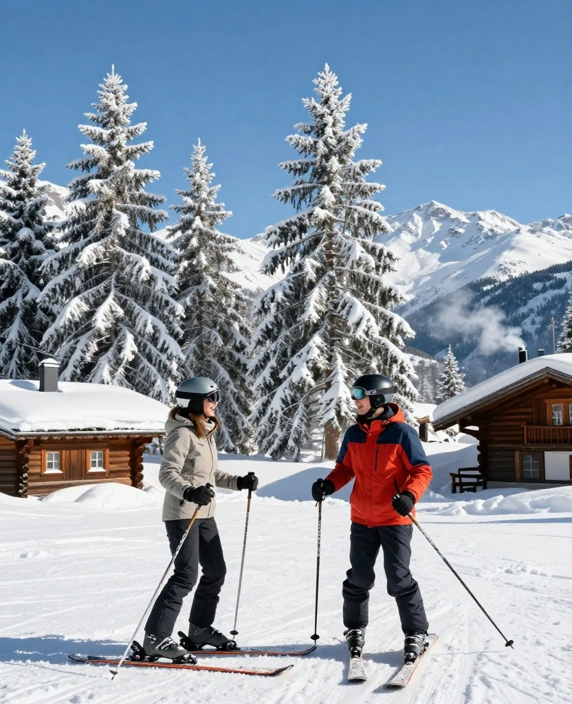 Discover Unique Adventure Ideas for Unforgettable Honeymoon Experiences Together - 9. Winter Sports Getaway in the Mountains 1