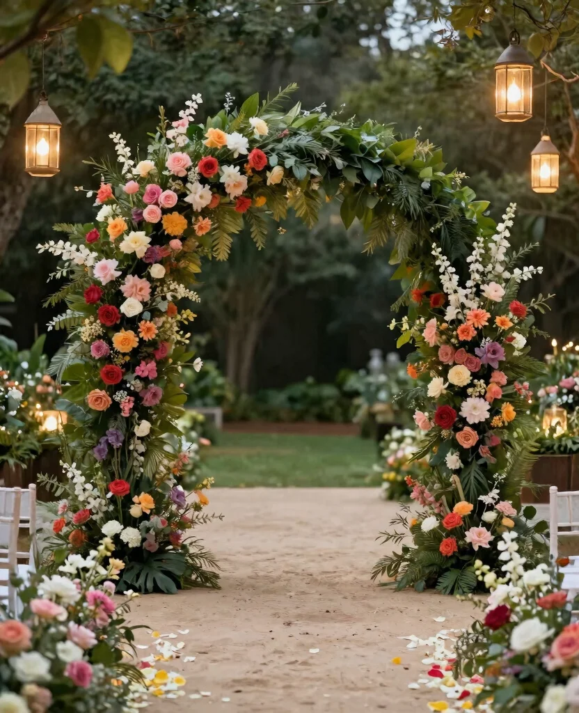Dreamy Outdoor Wedding Decor Ideas to Elevate Your Special Day Under the Stars - 4. Dreamy Floral Arches 1