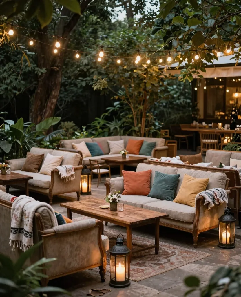 Dreamy Outdoor Wedding Decor Ideas to Elevate Your Special Day Under the Stars - 5. Intimate Lounge Areas 1