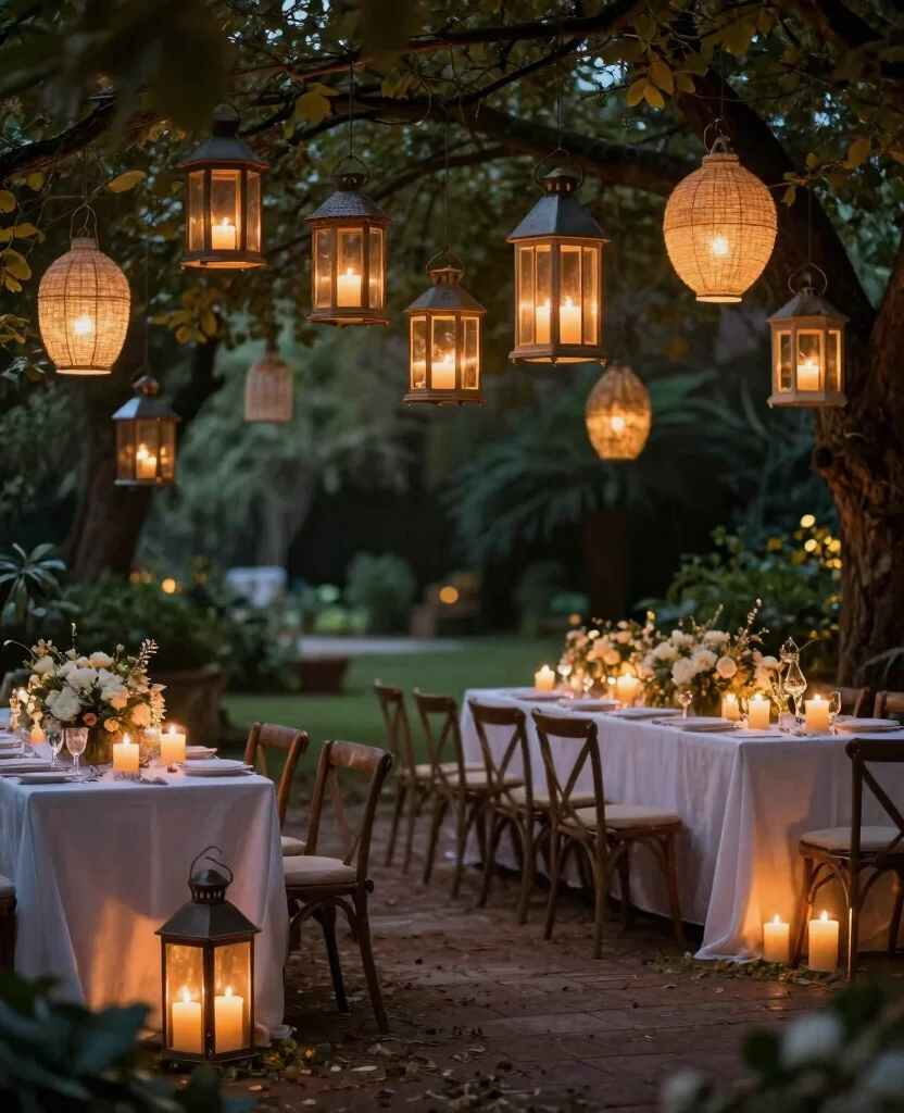 Dreamy Outdoor Wedding Decor Ideas to Elevate Your Special Day Under the Stars - 7. Lanterns and Candlelit Ambiance 1