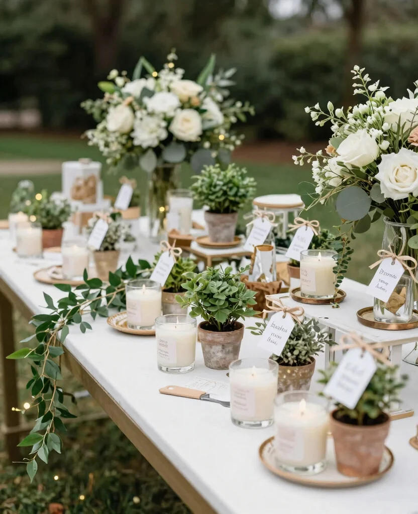Dreamy Outdoor Wedding Decor Ideas to Elevate Your Special Day Under the Stars - 9. Unique Guest Favors and Decor 1