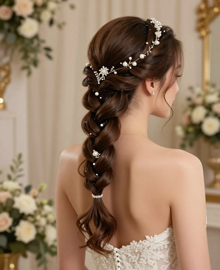 Effortless and Elegant: 10 Simple Braided Wedding Hairstyles for Your Big Day - 10. Elegant Loop Braid 1
