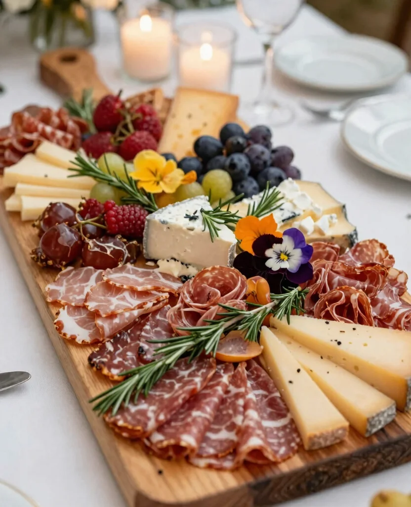 Elegant Wedding Food Ideas to Dazzle Your Dinner Guests at Receptions - 1. Exquisite Charcuterie Boards 1