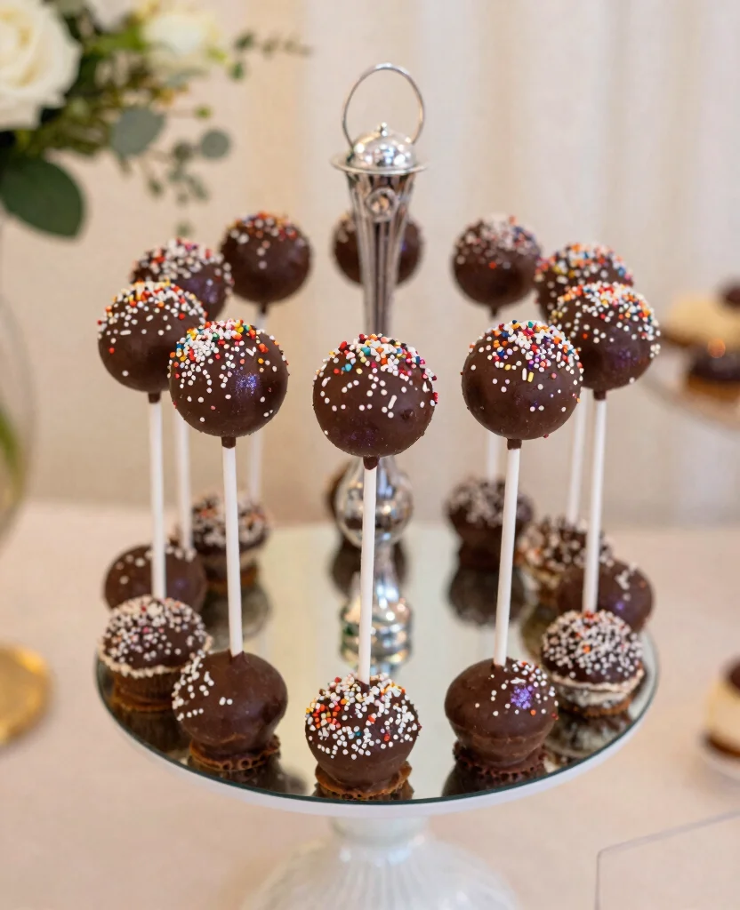 Elegant Wedding Food Ideas to Dazzle Your Dinner Guests at Receptions - 8. Gorgeous Cake Pops 1