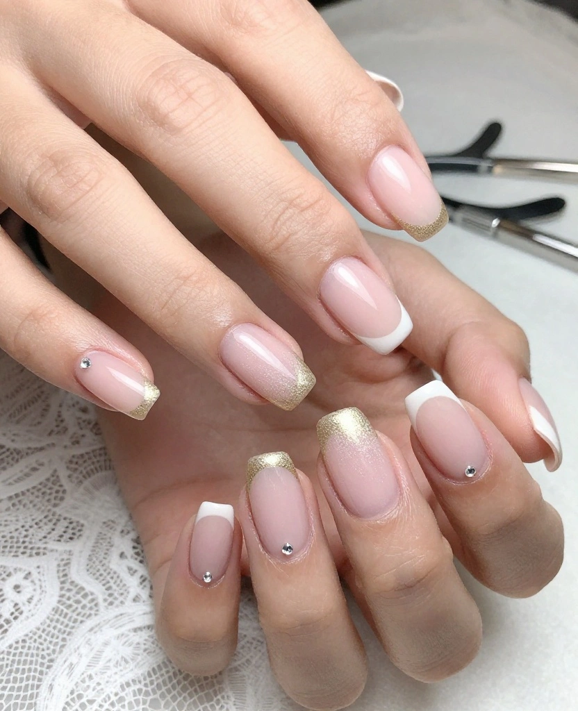Elegant Wedding Nails for the Bride: 10 Stunning Ideas to Inspire Your Perfect Look - 1. Timeless French Tips with a Twist 1