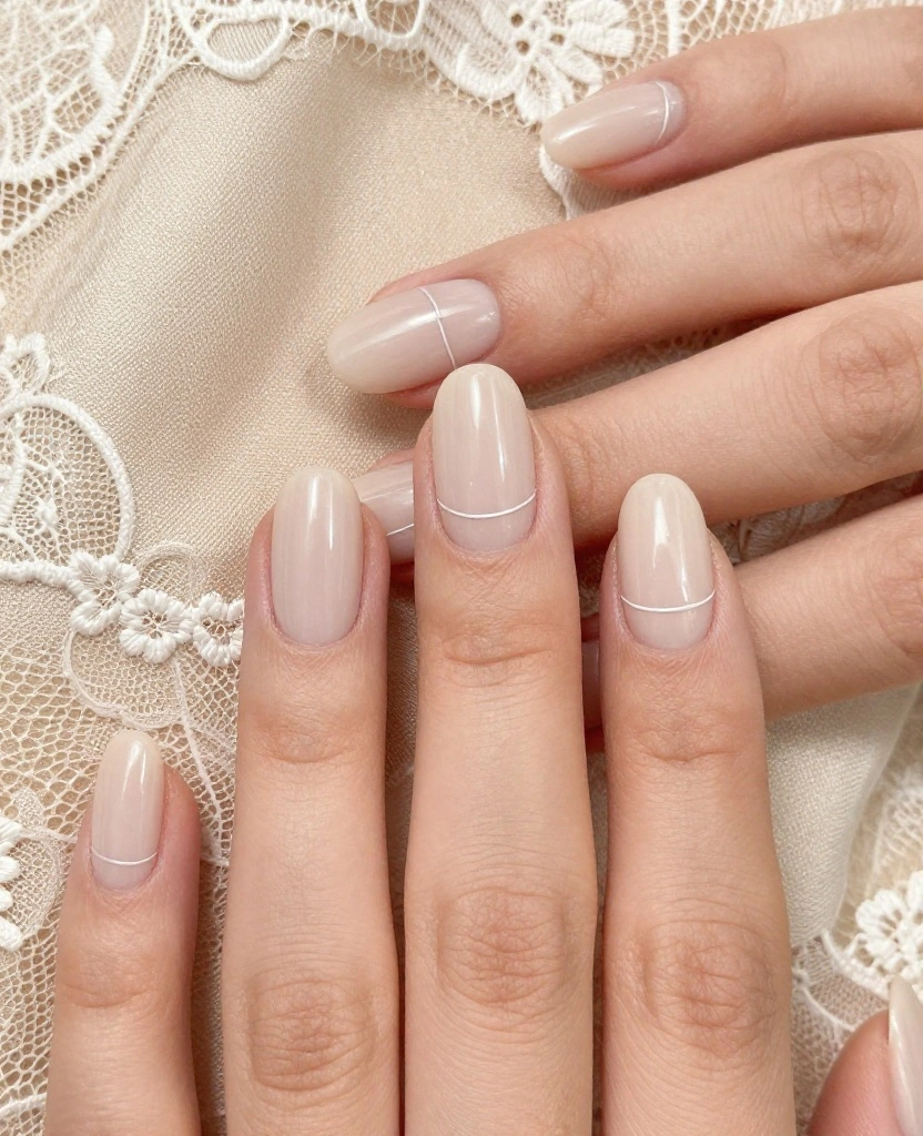Elegant Wedding Nails for the Bride: 10 Stunning Ideas to Inspire Your Perfect Look - 5. Minimalistic Chic 1