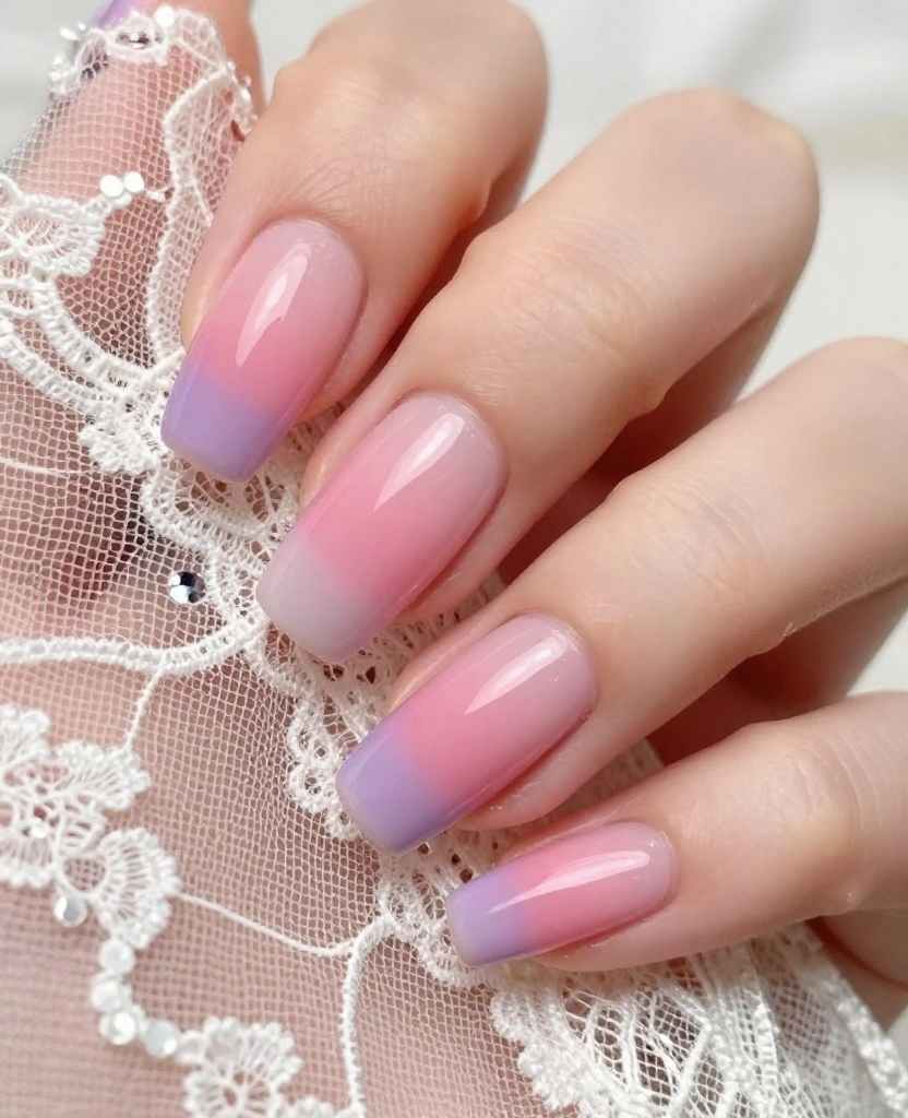 Elegant Wedding Nails for the Bride: 10 Stunning Ideas to Inspire Your Perfect Look - 6. Colorful Ombre 1