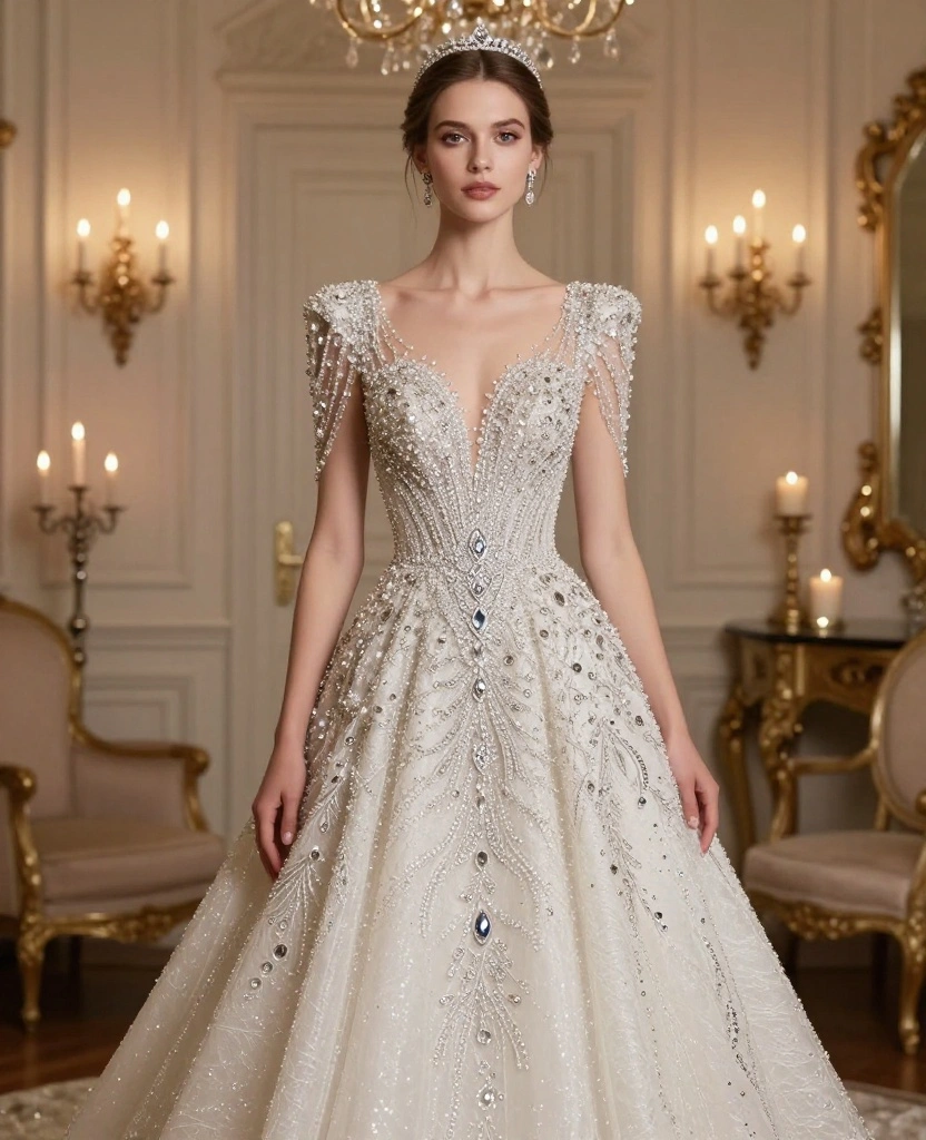 Elevate Your Bridal Look with Stunning Honeymoon-Inspired Bridal Sets - 10. Luxe Details: Opulence and Glamour 1