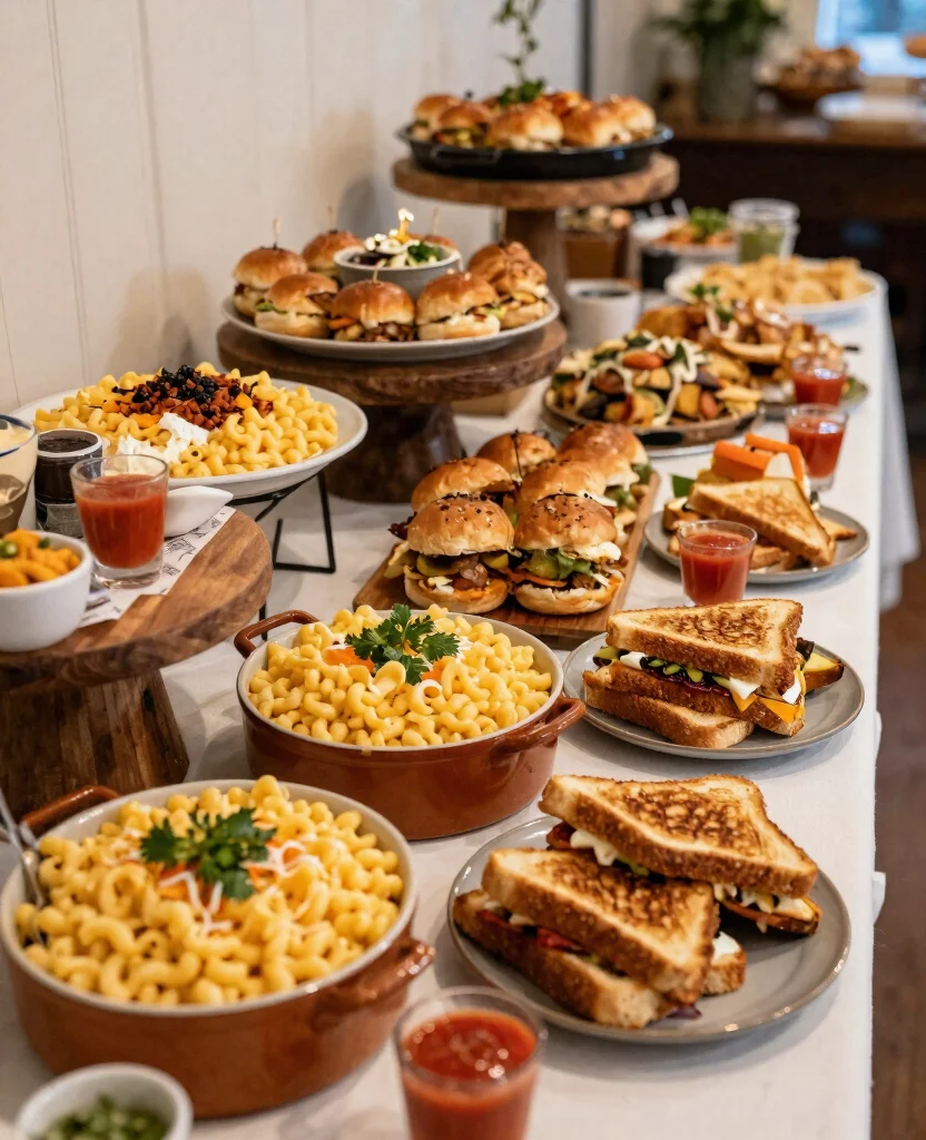 Elevate Your Celebration with Gourmet Wedding Food Stations for Unforgettable Moments - 7. Comfort Food Stations: Nostalgic Delights 1