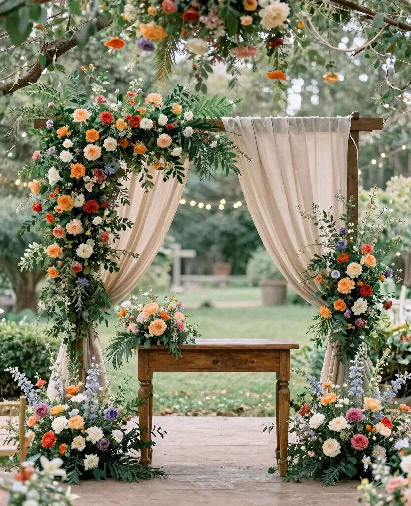Elevate Your Celebration with Stunning Bohemian Wedding Decor Ideas for a Dreamy Ceremony - 1. Dreamy Floral Installations 1