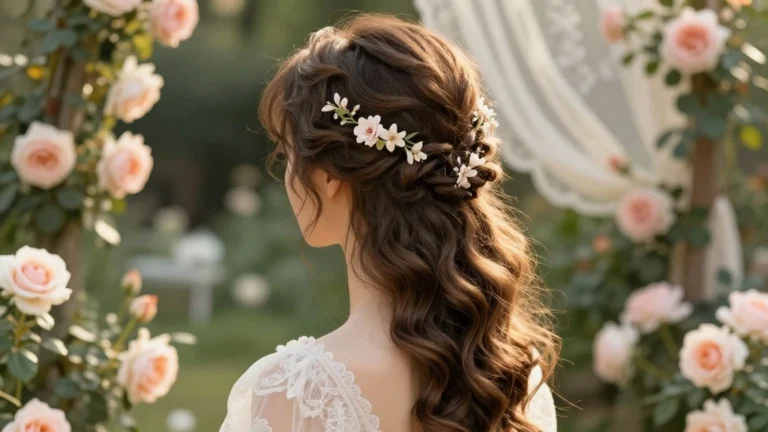 Enchanting Half Up Half Down Wedding Hairstyles for a Romantic Bridal Look