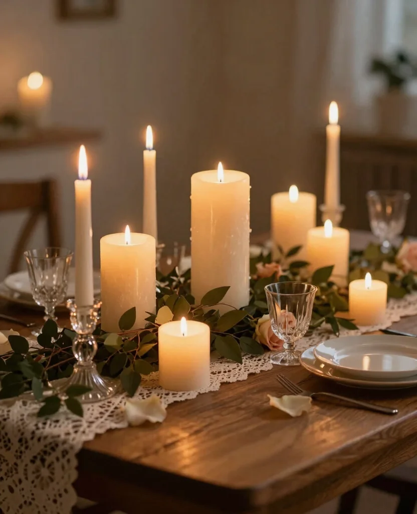 Enchanting Romantic Honeymoon Decor Ideas to Elevate Your Dream Getaway - 1. Soft Candlelight Ambiance 1