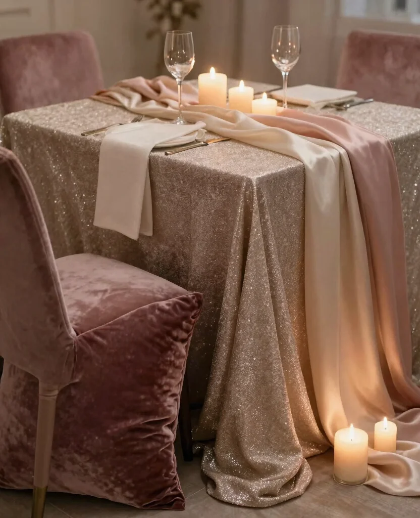 Enchanting Romantic Honeymoon Decor Ideas to Elevate Your Dream Getaway - 6. Luxurious Fabrics and Textures 1
