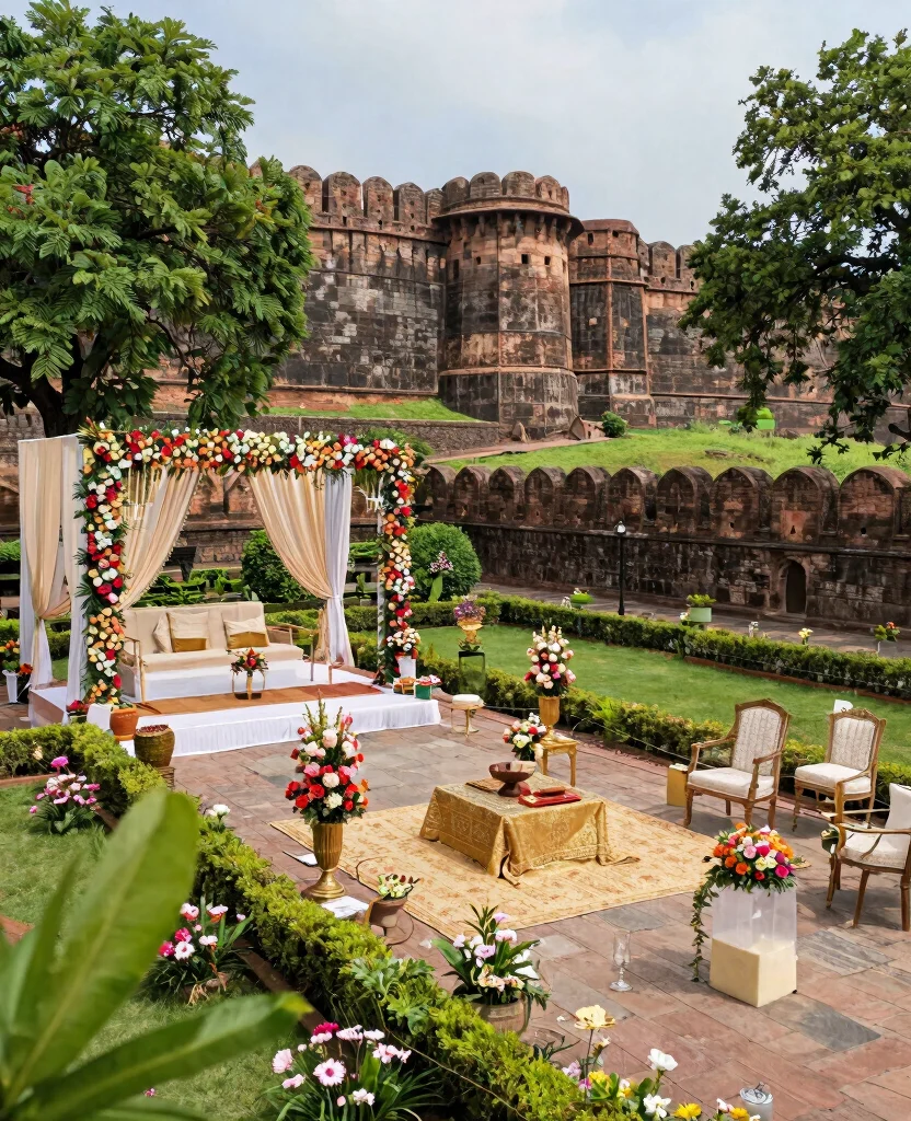 Explore the Top Destination Wedding Venues in India for Your Dream Celebration! - 7. Fort Jadhavgadh, Pune 1