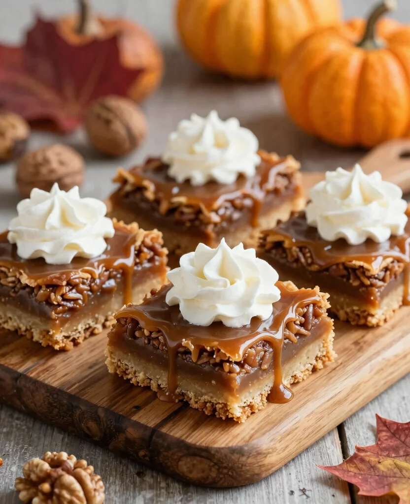 Fall-Inspired Wedding Menu Ideas That Will Wow Your Guests and Set the Mood - 7. Pecan Pie Bars 1