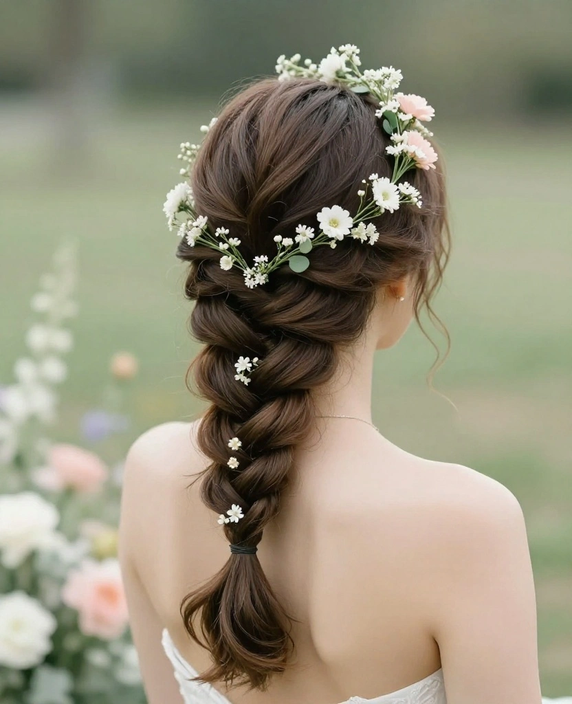 Gorgeous Braid Style Ideas: Bridal Hairstyles Perfect for Long Hair on Your Big Day - 3. Romantic Crown Braid 1