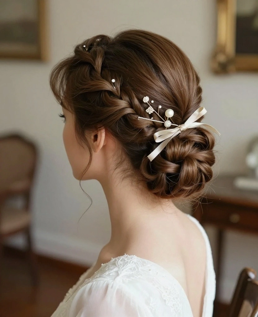Gorgeous Braid Style Ideas: Bridal Hairstyles Perfect for Long Hair on Your Big Day - 6. Vintage-Inspired Side Braid 1