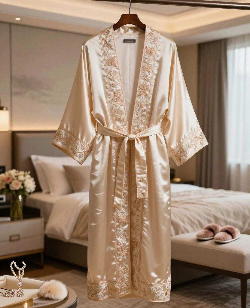 Indulge in Elegance: Luxurious Bridal Lingerie Ideas for Your Dream Destination Wedding - 2. Silk Robe: The Ultimate Luxury 1