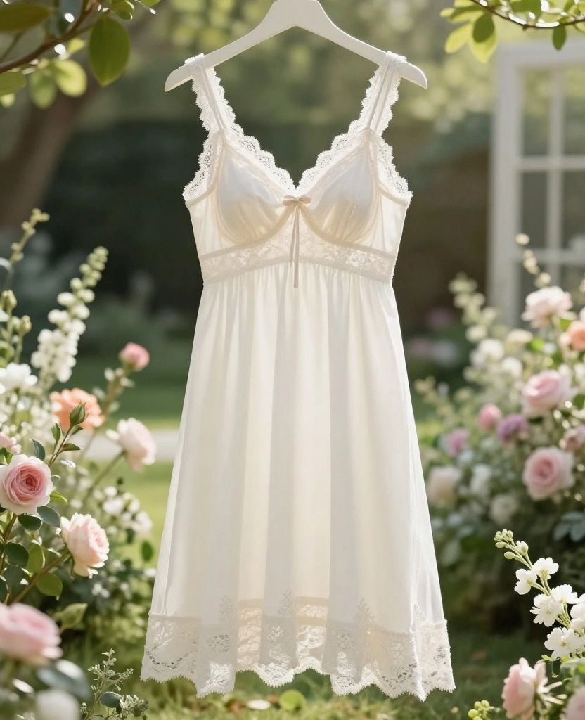 Indulge in Elegance: Luxurious Bridal Lingerie Ideas for Your Dream Destination Wedding - 6. Bridal Chemise: Effortless Charm 1