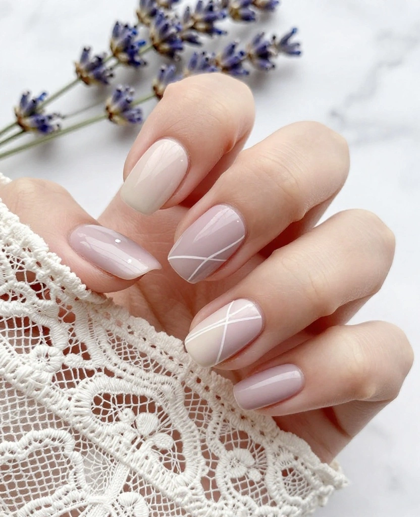 Simple and Elegant Wedding Nails Ideas for Every Bride's Perfect Day - 3. Minimalist Nail Art 1