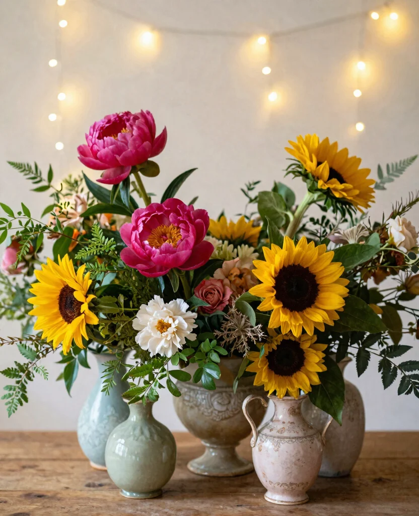 Stunning Bohemian Wedding Reception Decorations for a Dreamy Celebration - 1. Enchanting Floral Centerpieces 1