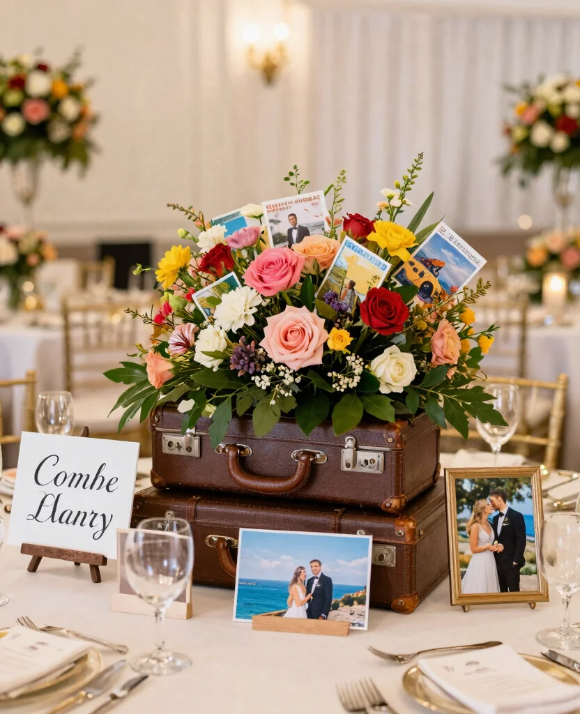 Stunning Elegant Wedding Centerpiece Ideas to Elevate Your Big Day Decor - 6. Themed Centerpieces that Tell a Story 1