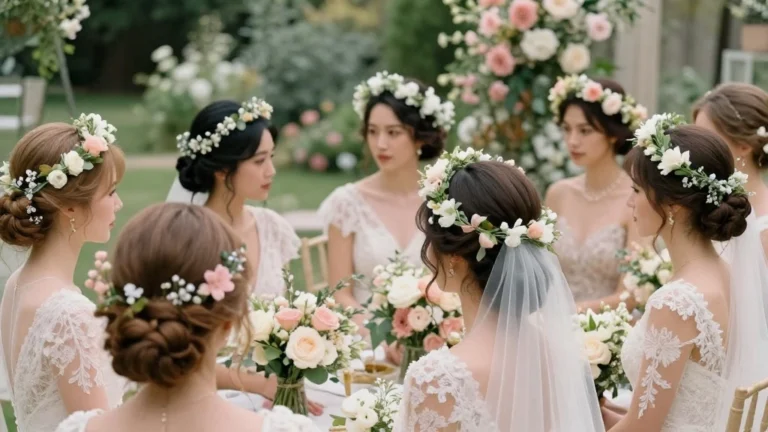 Stunning Floral Wedding Hair with Veil Ideas to Elevate Your Bridal Style