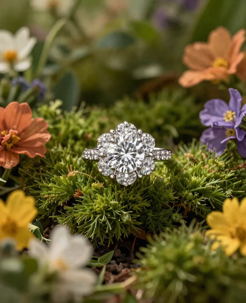 Stunning Outdoor-Themed Bridal Set Designs for a Dreamy Wedding Day Bliss - 1. Botanical Bliss 1