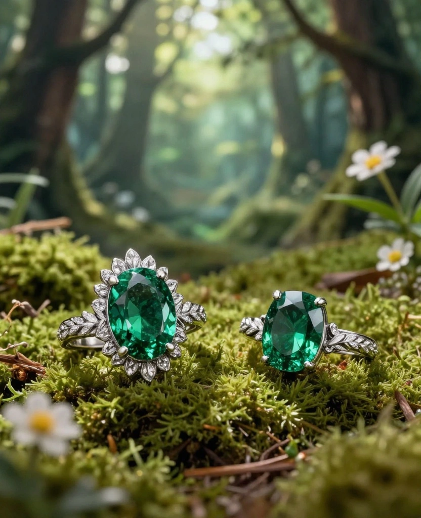 Stunning Outdoor-Themed Bridal Set Designs for a Dreamy Wedding Day Bliss - 4. Enchanted Forest 1