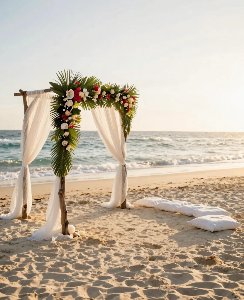 Stunning Outdoor Wedding Ceremony Ideas for a Magical Summer Celebration - 3. Beach Bliss 1