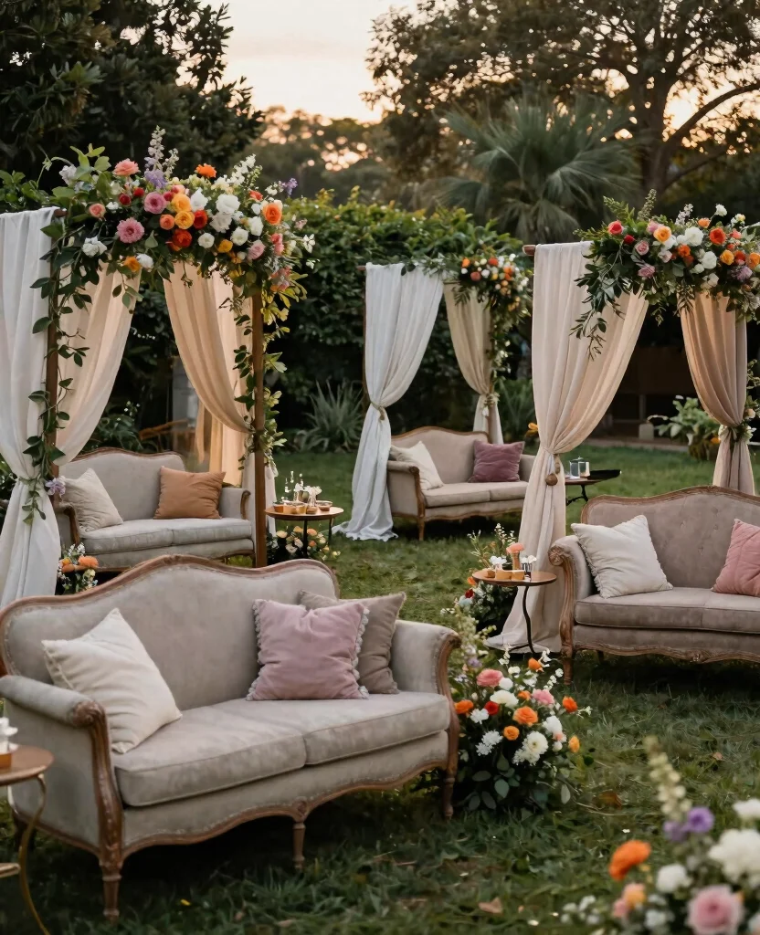 Stunning Outdoor Wedding Ceremony Ideas for a Magical Summer Celebration - 5. Cozy Seating Nooks 1