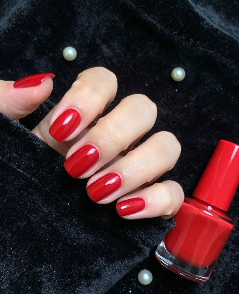 Stunning Short Wedding Nails Inspirations for Every Bride's Unique Style and Vibe - 10. Bold Colors for a Statement 1