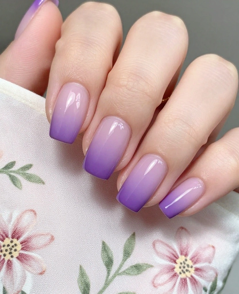 Stunning Short Wedding Nails Inspirations for Every Bride's Unique Style and Vibe - 8. Ombre Elegance 1