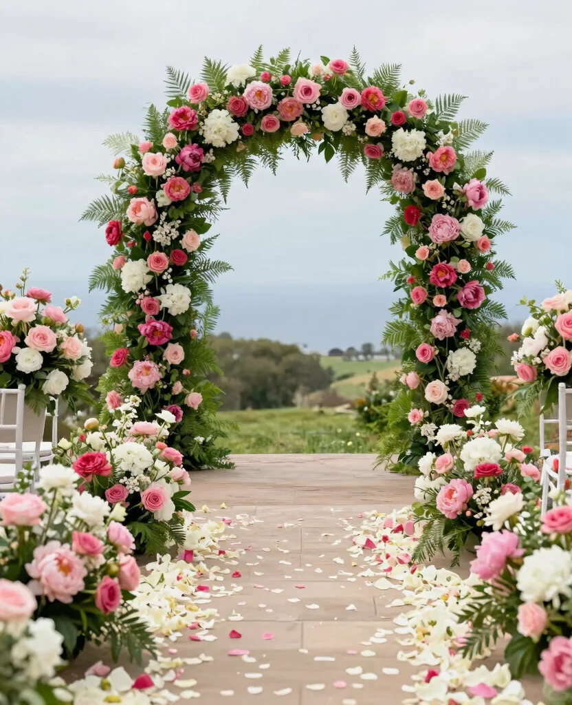 Stunning Wedding Aisle Decor Ideas That Will Leave Guests in Awe on Your Big Day - 1. Floral Fantasy Aisle 1