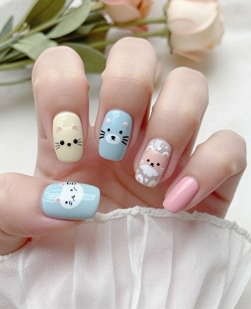 Stunning Wedding Nails Inspiration for Every Bride: 30 Ideas to Elevate Your Look - 13. Cute Animal Prints 1