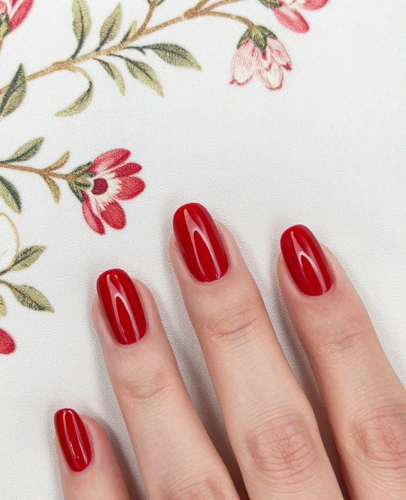Stunning Wedding Nails Inspiration for Every Bride: 30 Ideas to Elevate Your Look - 15. Timeless Red Elegance 1